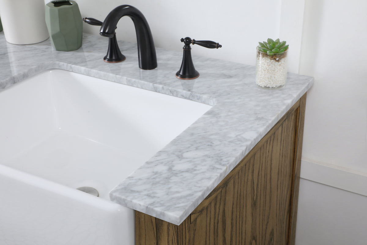 60 inch double bathroom vanity in driftwood