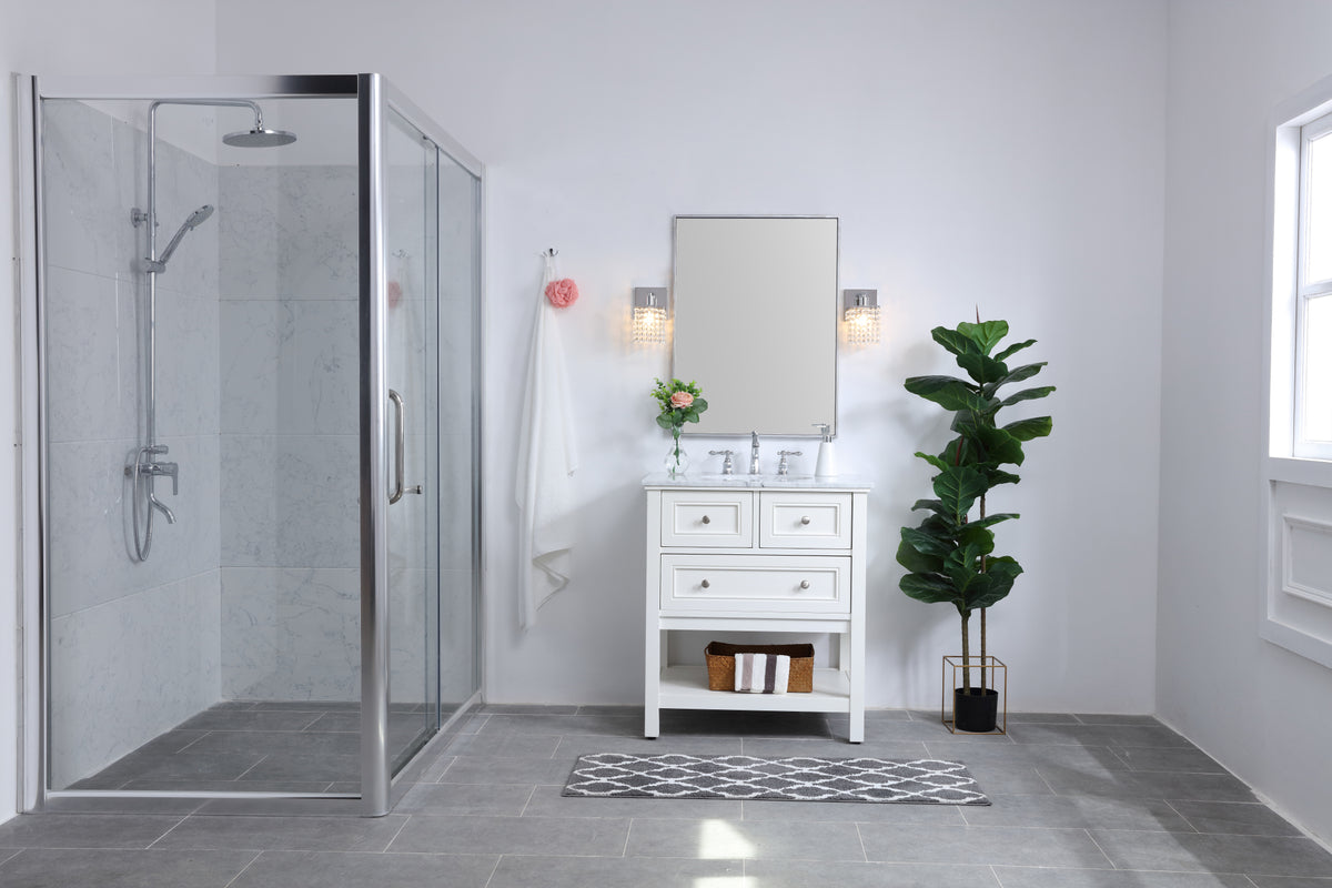 Phineas 1 light Chrome and Clear Crystals wall sconce