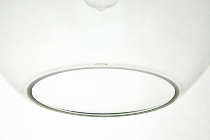 Baxter 1 Light Black Pendant With Clear Glass