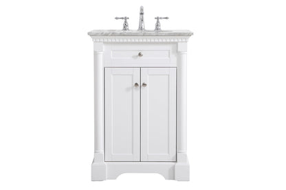 24 inch Single bathroom vanity in  White