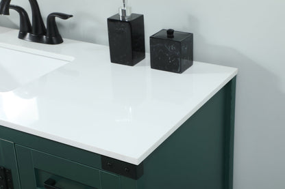 48 inch Single bathroom vanity in green