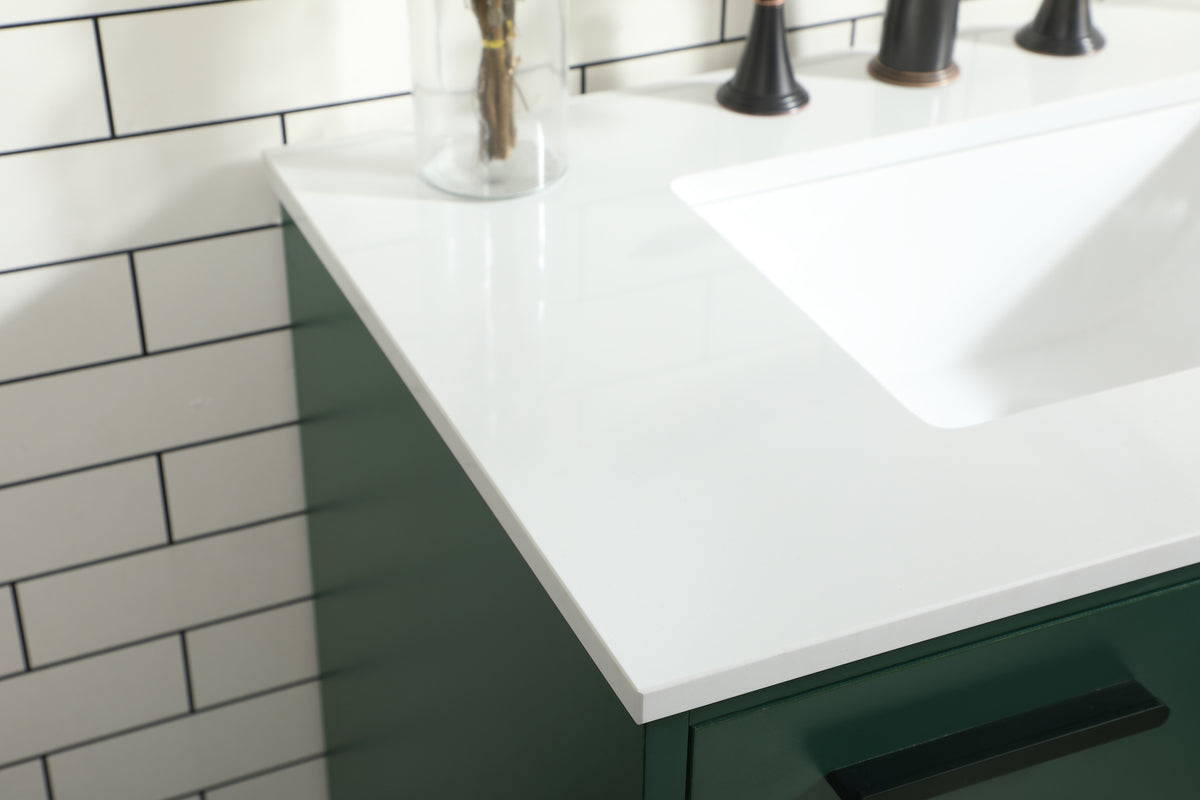 30 inch bathroom vanity in Green