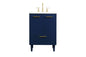 24 inch bathroom vanity in Blue
