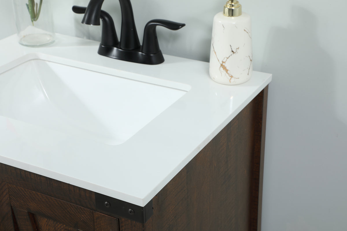 24 inch Single bathroom vanity in expresso