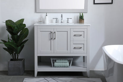 36 inch Single Bathroom Vanity in Grey