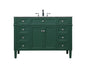 48 inch Single bathroom vanity in green