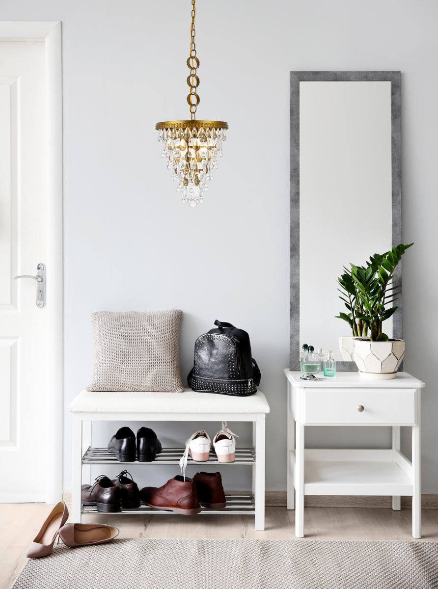 Nordic 3 lights brass pendant