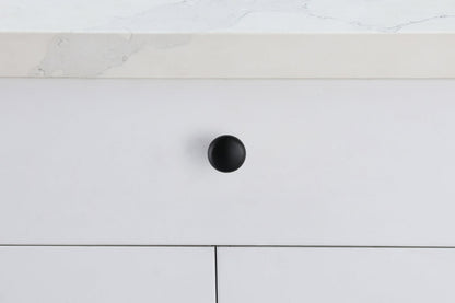 Cadon 1.2" Diameter Matte Black Mushroom Knob Multipack (Set of 10)