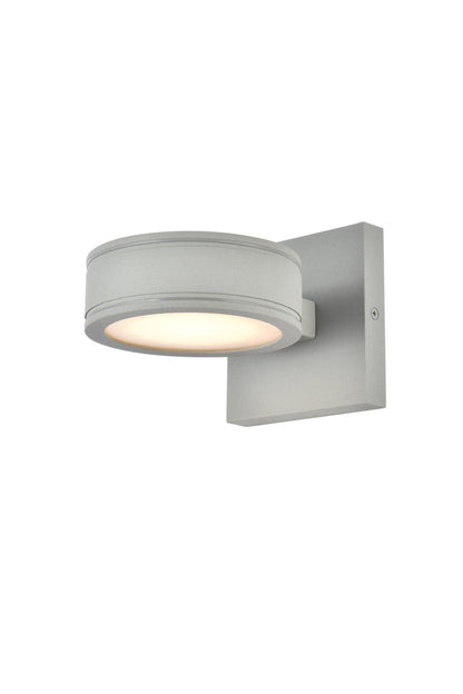 Raine Integrated LED wall sconce in silver