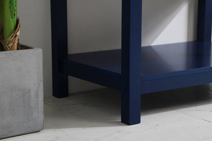 30 inch Single Bathroom Vanity in Blue with Backsplash