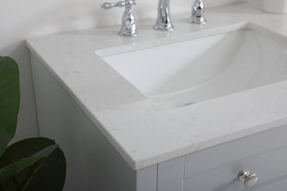 60 inch Double Bathroom Vanity in Grey