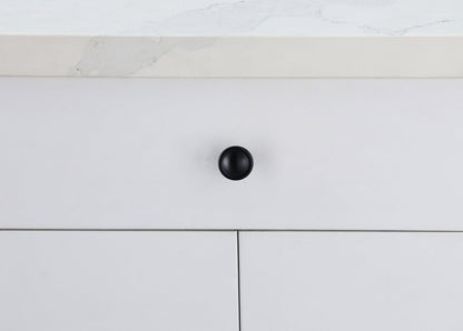 Garlande 1.2" Diameter Matte Black Mushroom Knob Multipack (Set of 10)