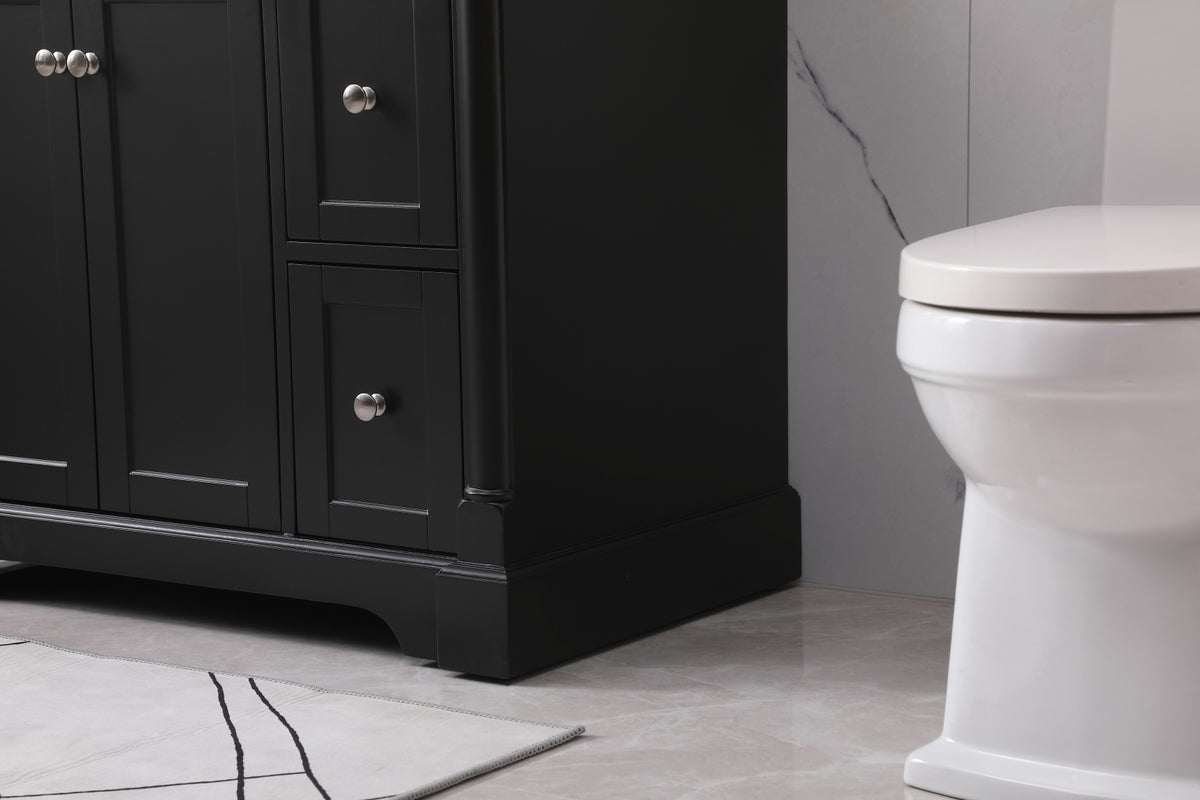 36 inch Single bathroom vanity set in black