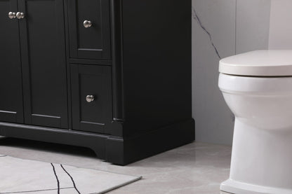 36 inch Single bathroom vanity set in black