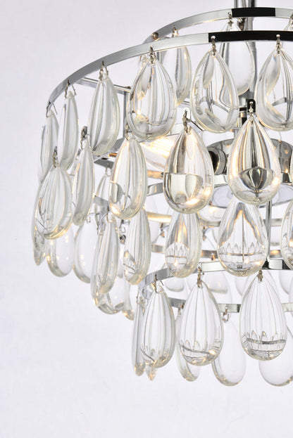 Mila 14 inch pendant in chrome