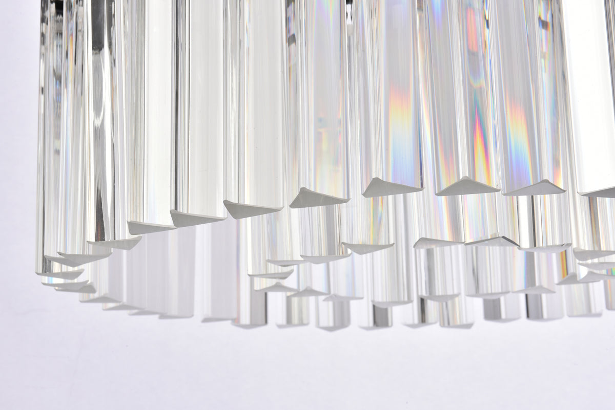 Sydney 6 light Matte Black Pendant Clear Royal Cut Crystal