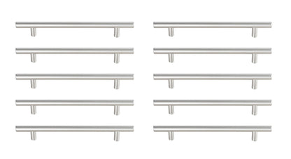 Quinn 6-5/16" Center to Center Brushed Nickel Bar Pull Multipack (set of 10)