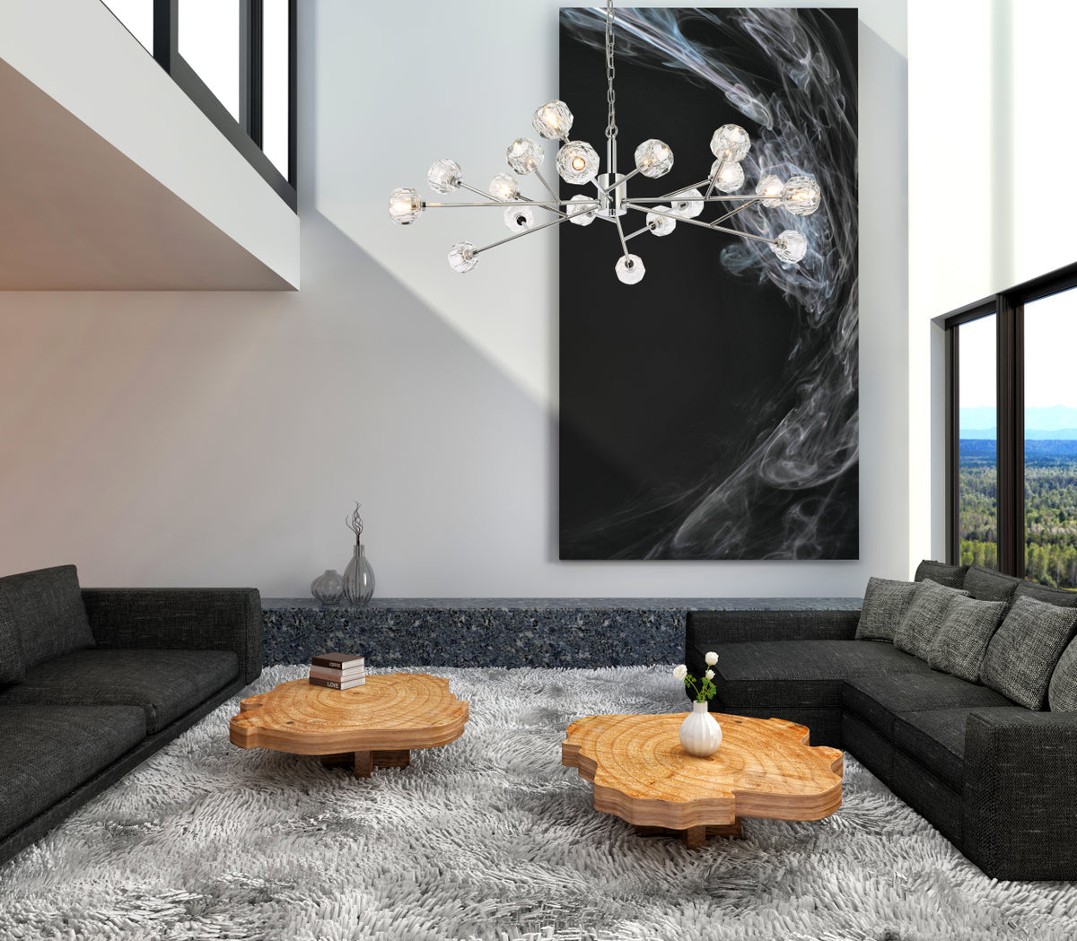 Graham 18 Light Pendant in Chrome