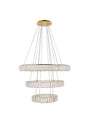 Monroe Integrated LED chip light gold Chandelier Clear Royal Cut Crystal