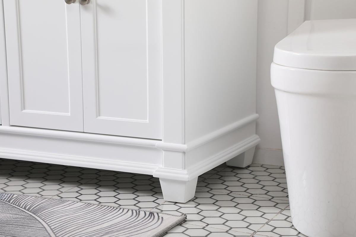 60 inch Double Bathroom Vanity set in White