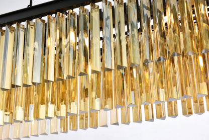 Sydney 12 light Matte Black Chandelier Golden Teak (Smoky) Royal Cut Crystal