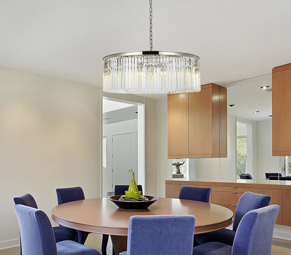 Sydney 10 light polished nickel Chandelier Clear Royal Cut Crystal