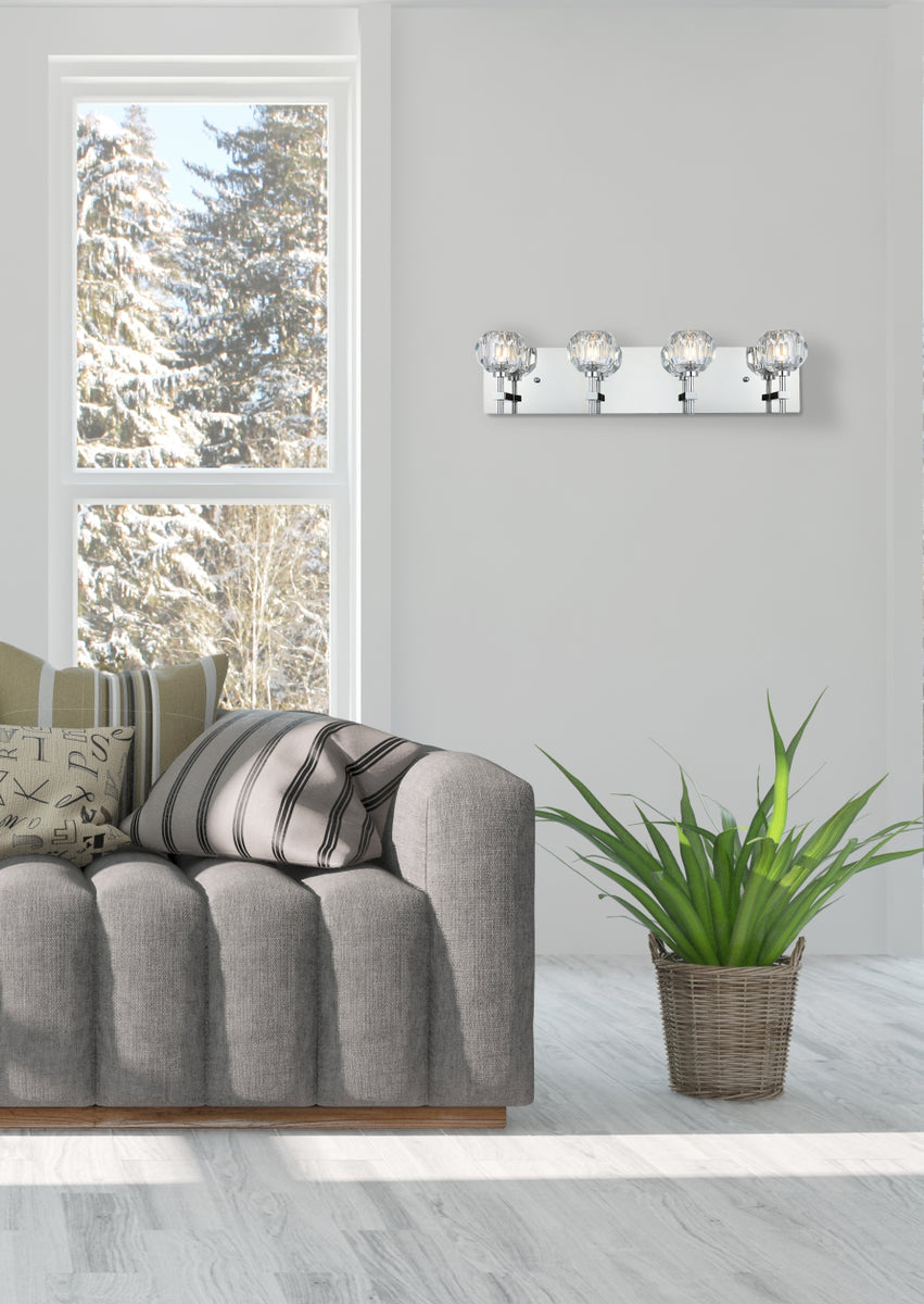 Graham 4 Light Wall Sconce in Chrome