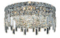 Maxime 4 light Chrome Flush Mount Clear Royal Cut Crystal