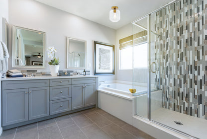 Collier 1 light Brass and Clear glass Flush mount