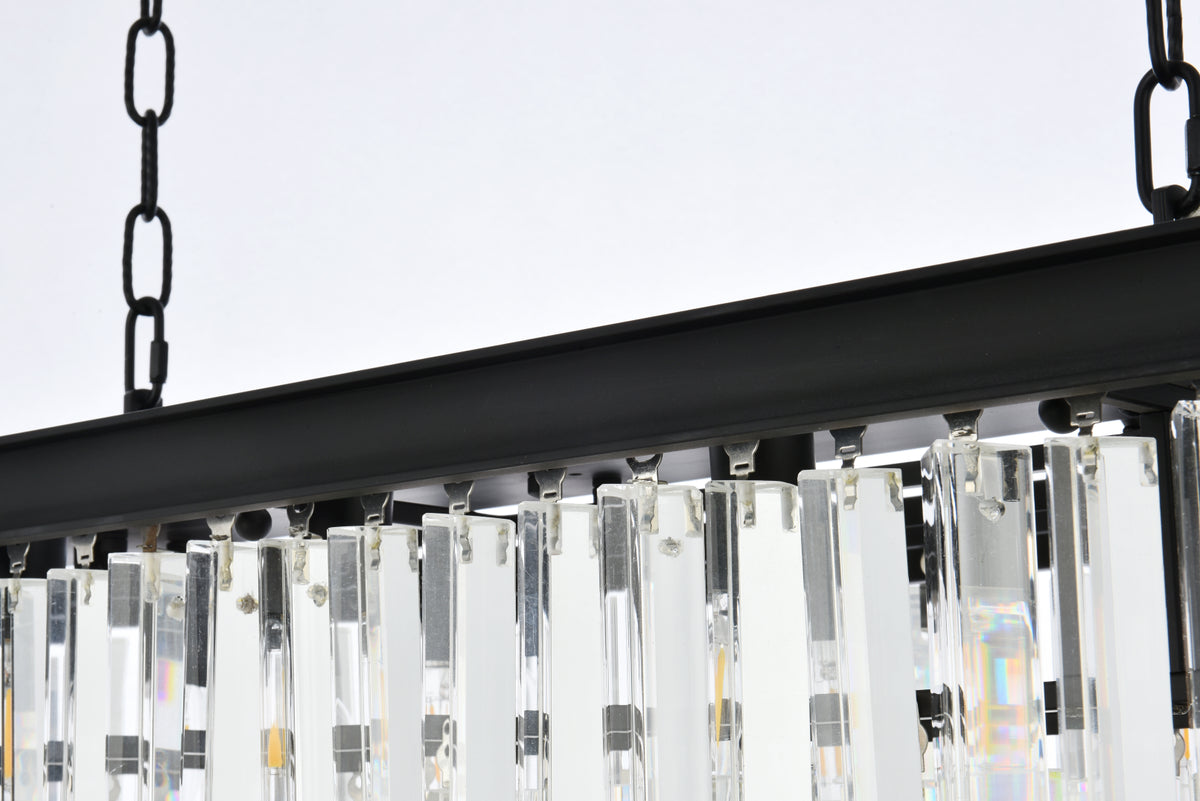 Sydney 12 light Matte Black Chandelier Clear Royal Cut Crystal