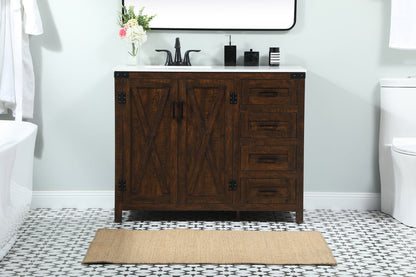 42 inch Single bathroom vanity in expresso