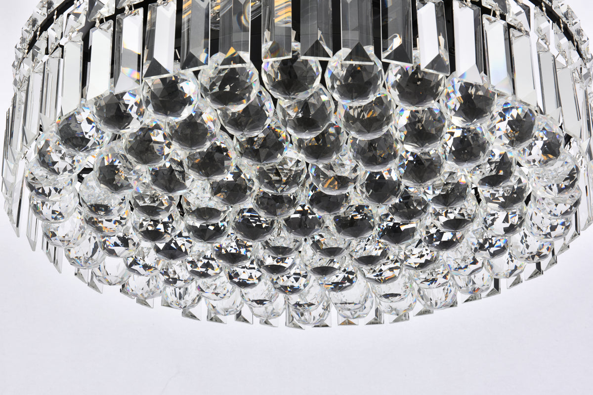 Maxime 20 inch black flush mount