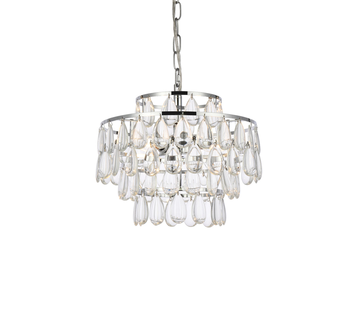 Mila 14 inch pendant in chrome