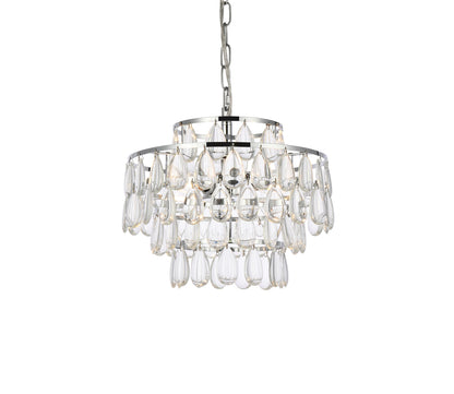 Mila 14 inch pendant in chrome