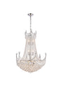 Corona 24 light Chrome Chandelier Clear Royal Cut Crystal