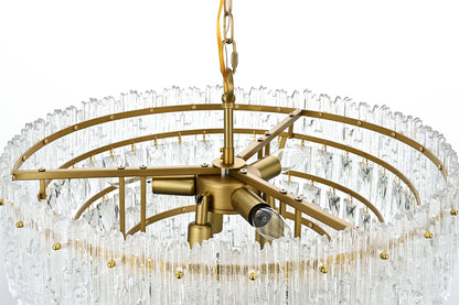 Emilia 21 inch Pendant Light in Satin Gold