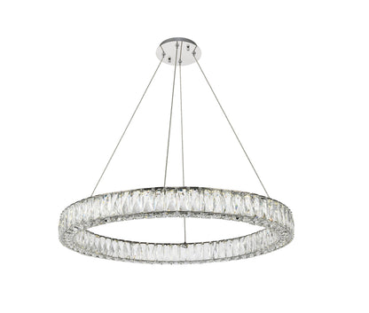 Monroe Integrated LED chip light Chrome Chandelier Clear Royal Cut Crystal