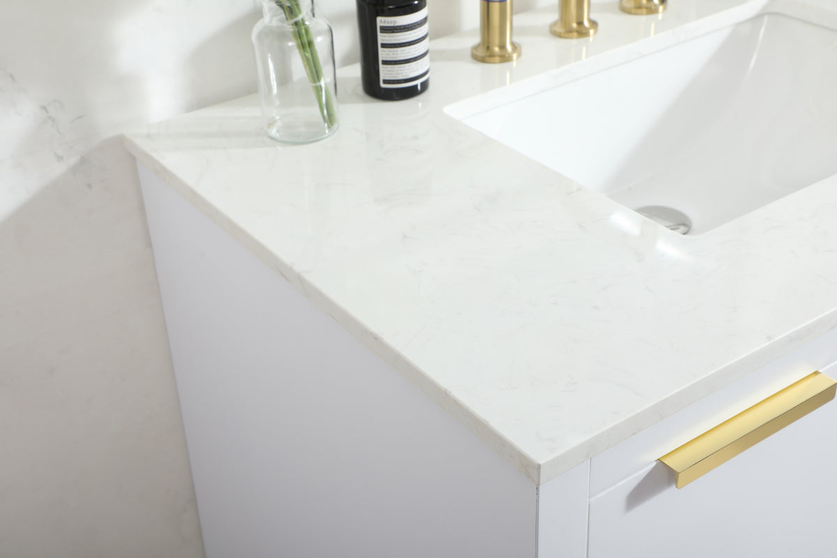 36 inch Single bathroom vanity in white