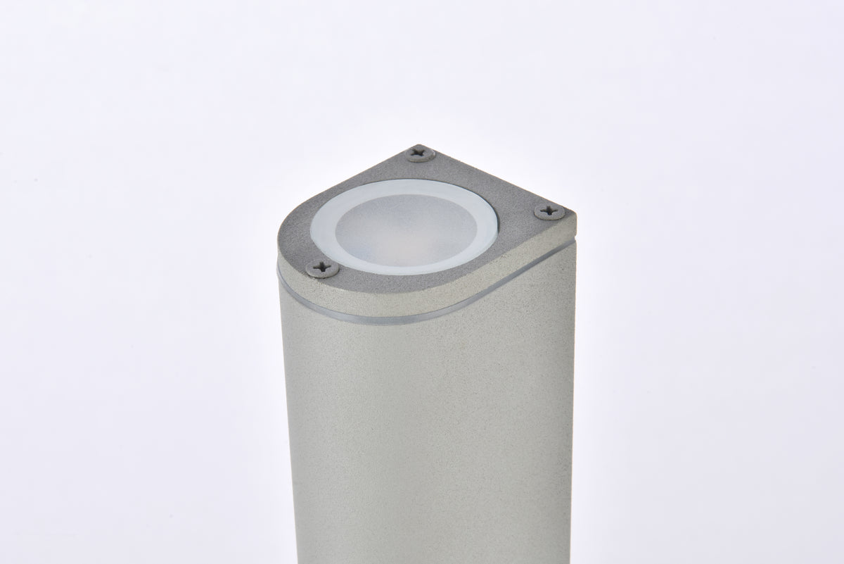 Raine Integrated LED wall sconce in silver