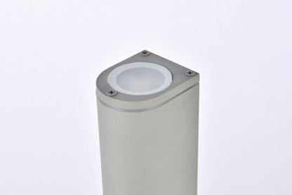 Raine Integrated LED wall sconce in silver