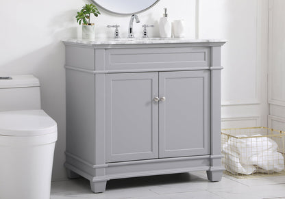 36 inch Single Bathroom Vanity set in Grey