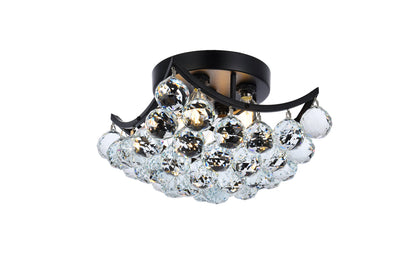 Corona 10 inch black flush mount
