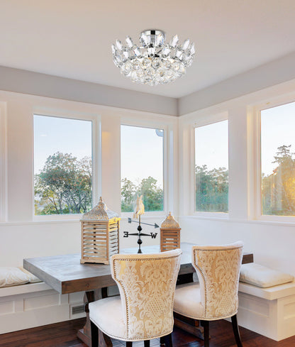 Emilia 16 inch flush mount in chrome