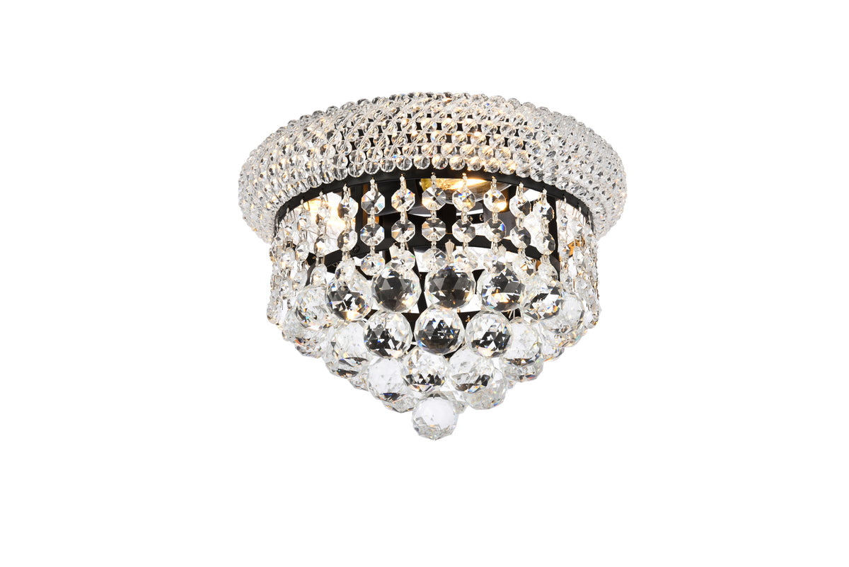 Primo 10 inch black flush mount