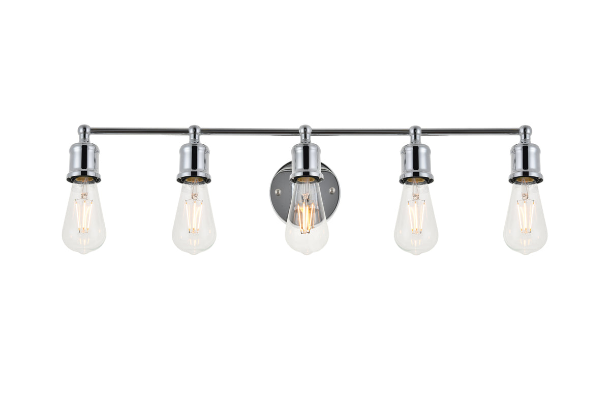 Serif 5 light chrome Wall Sconce