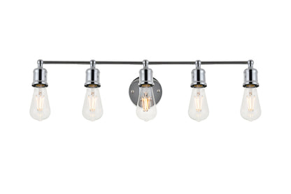 Serif 5 light chrome Wall Sconce