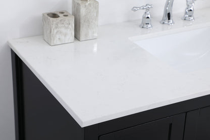 48 inch Single Bathroom Vanity in Black