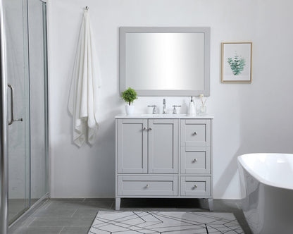 36 inch Single Bathroom Vanity in Grey