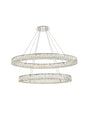 Monroe Integrated LED light Chrome Chandelier Clear Royal Cut Crystal