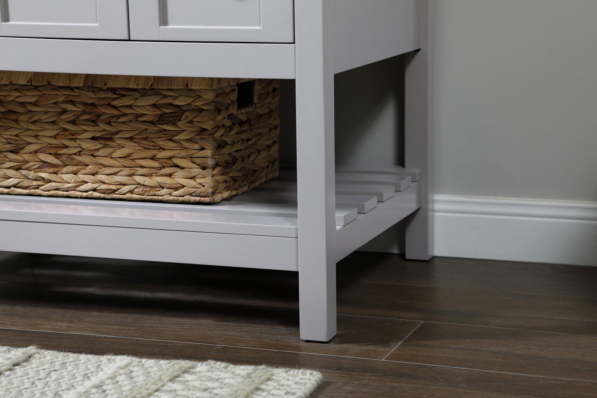 32 inch Single bathroom vanity in grey